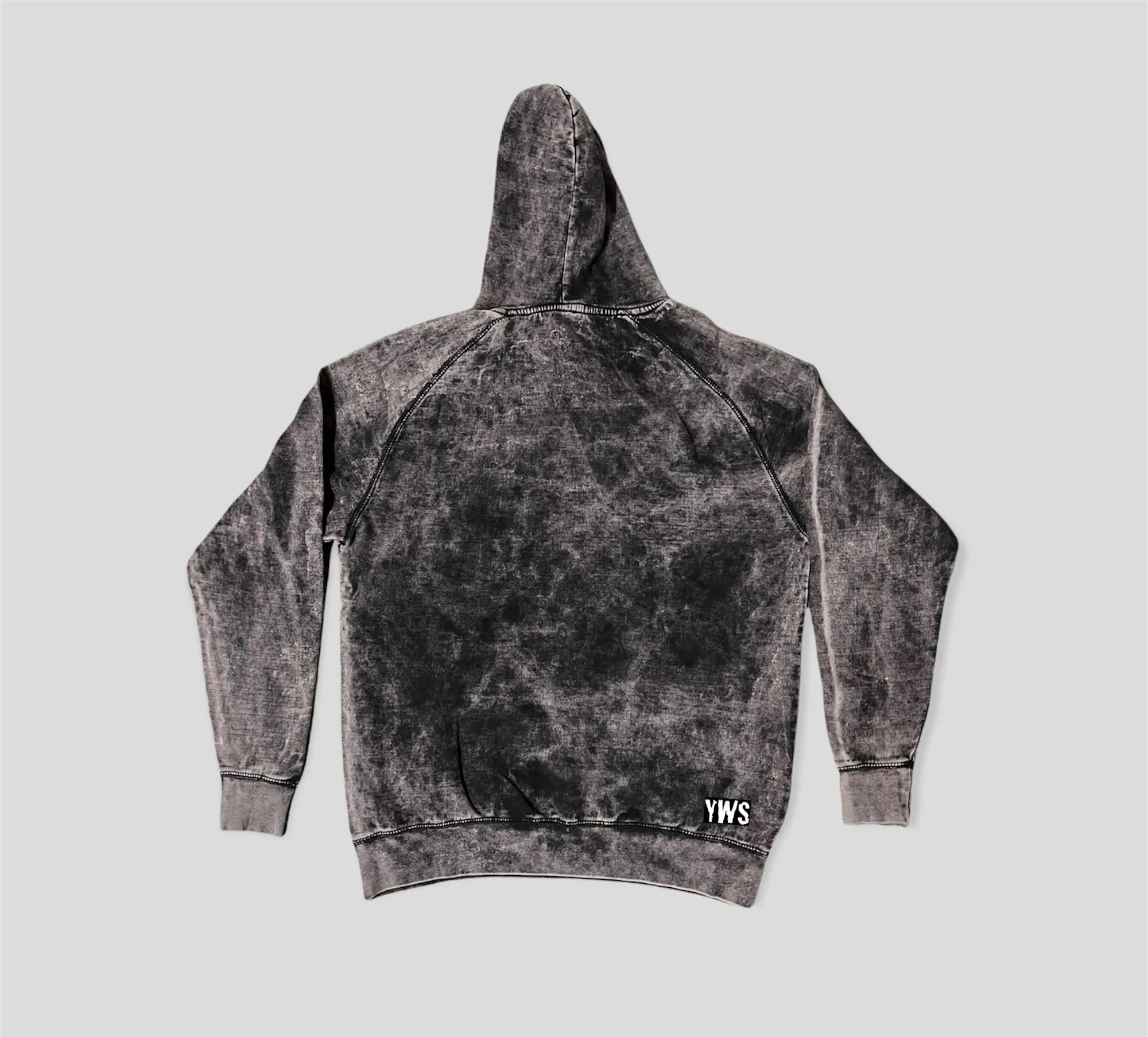 Black Acid Wash Hoodie