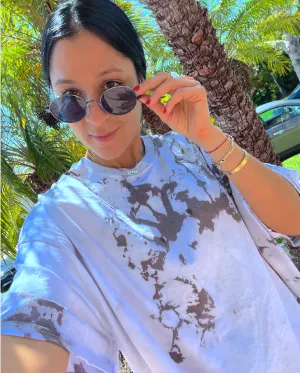 Black And White Tie Dye Tee
