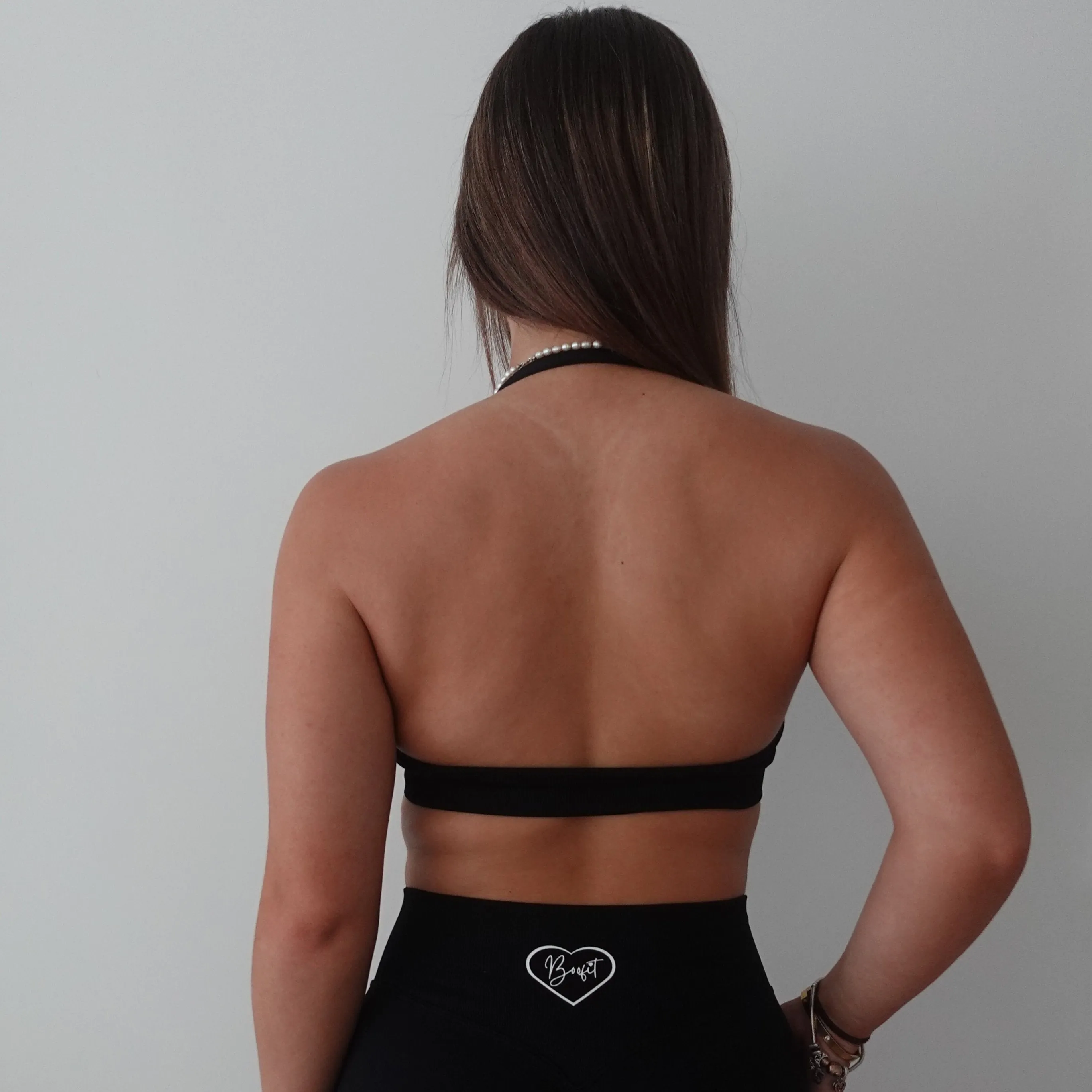 Black Contour Halter