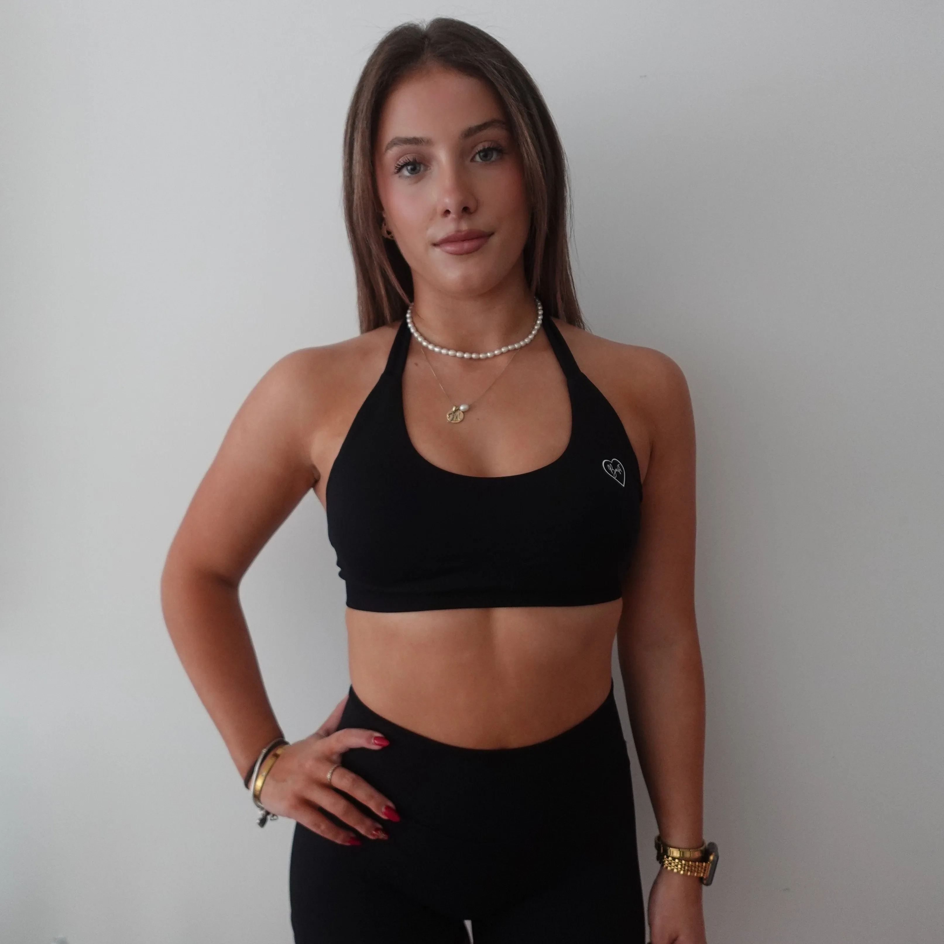 Black Contour Halter