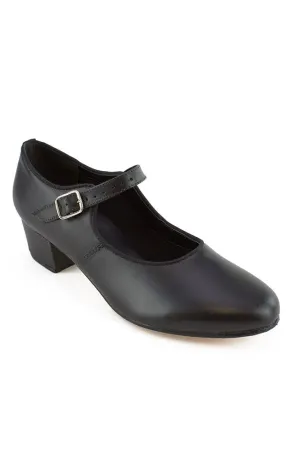 Black Cuban Heel Character Shoe