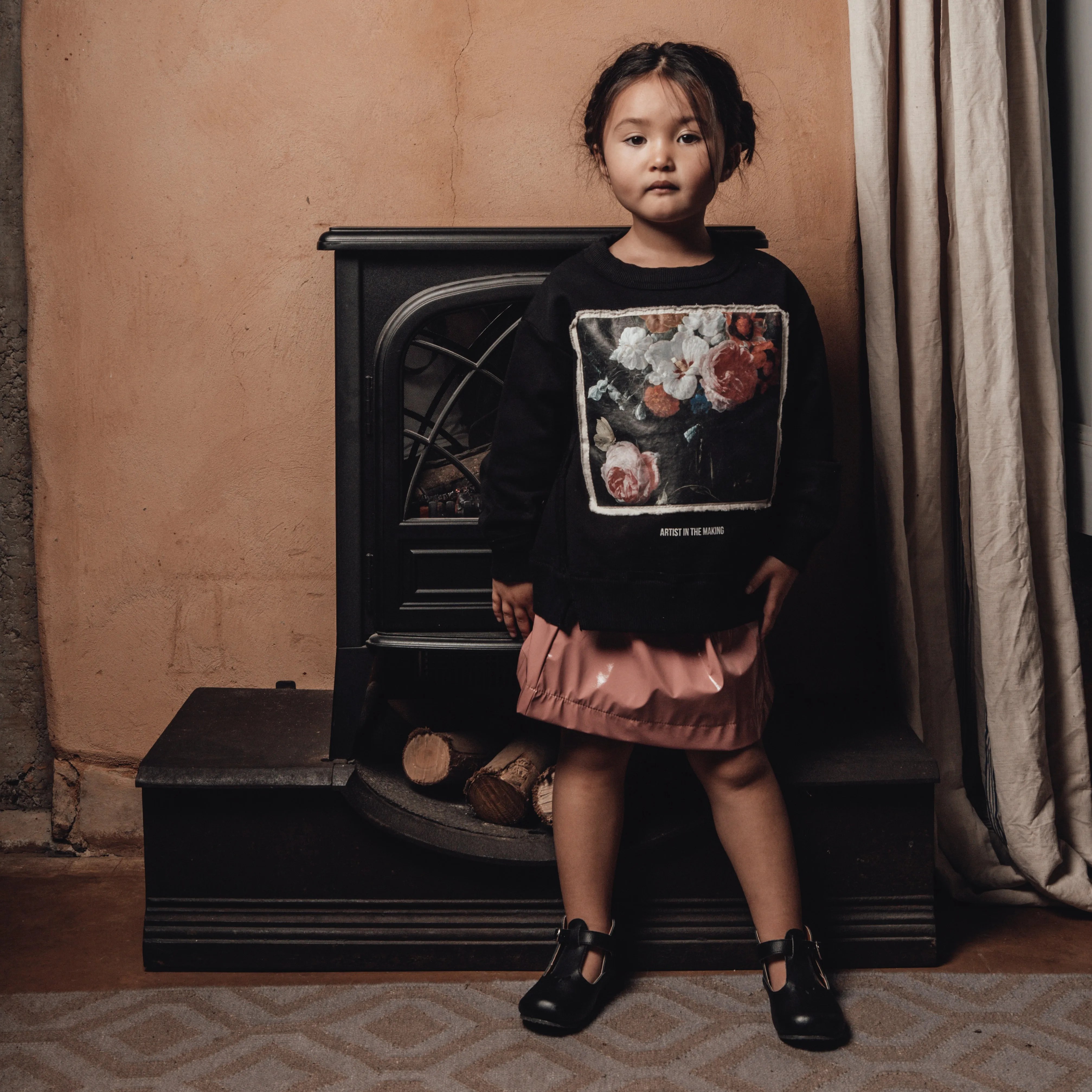Black Dalia {Children's Leather Shoes}