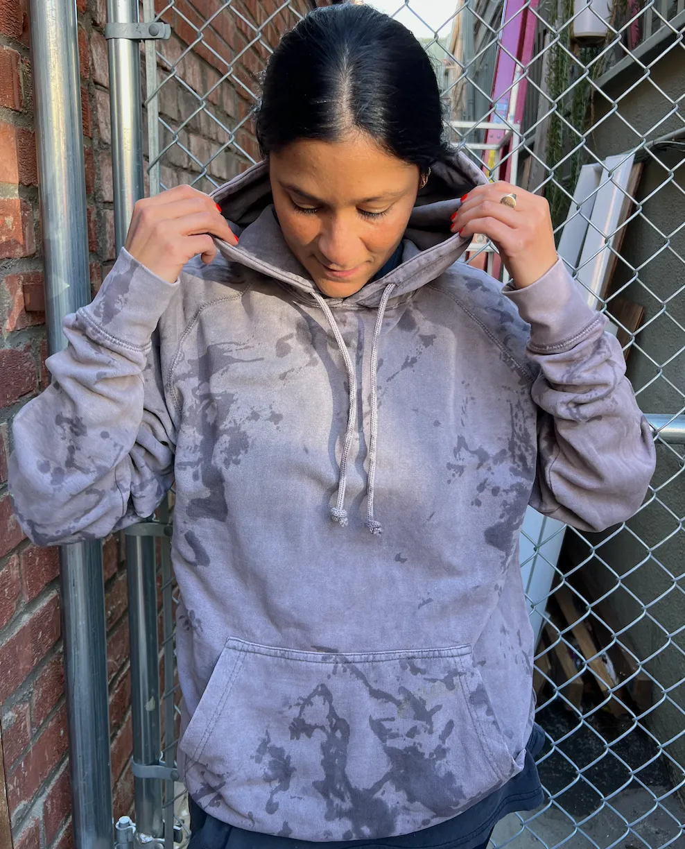 Black Zinc Tie Dye Hoodie