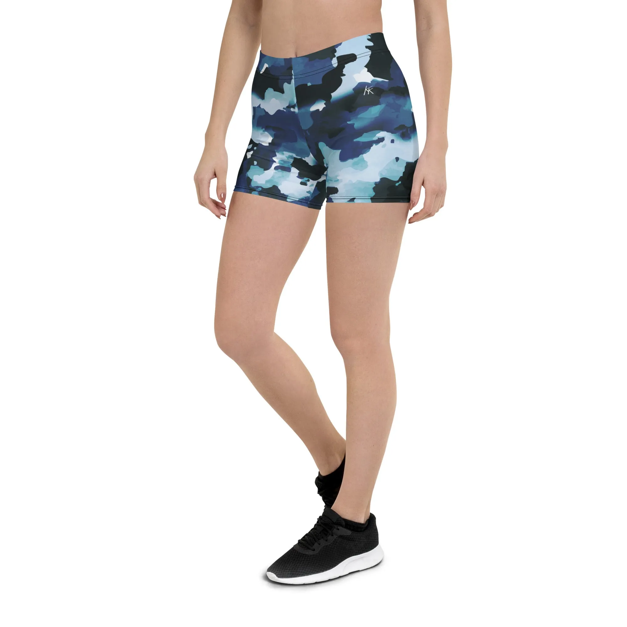 Blue Camo Gym Shorts