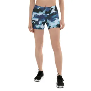 Blue Camo Gym Shorts