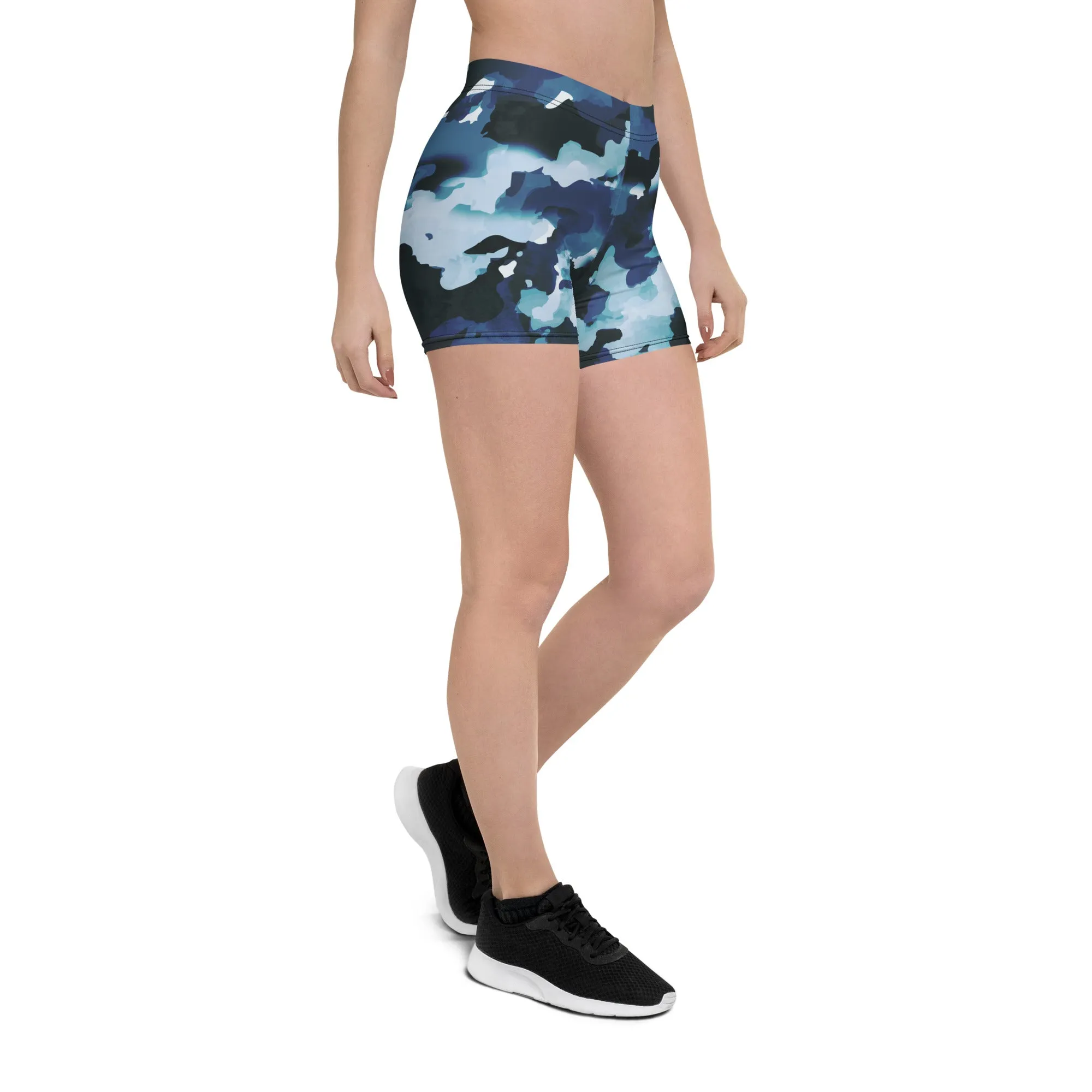 Blue Camo Gym Shorts