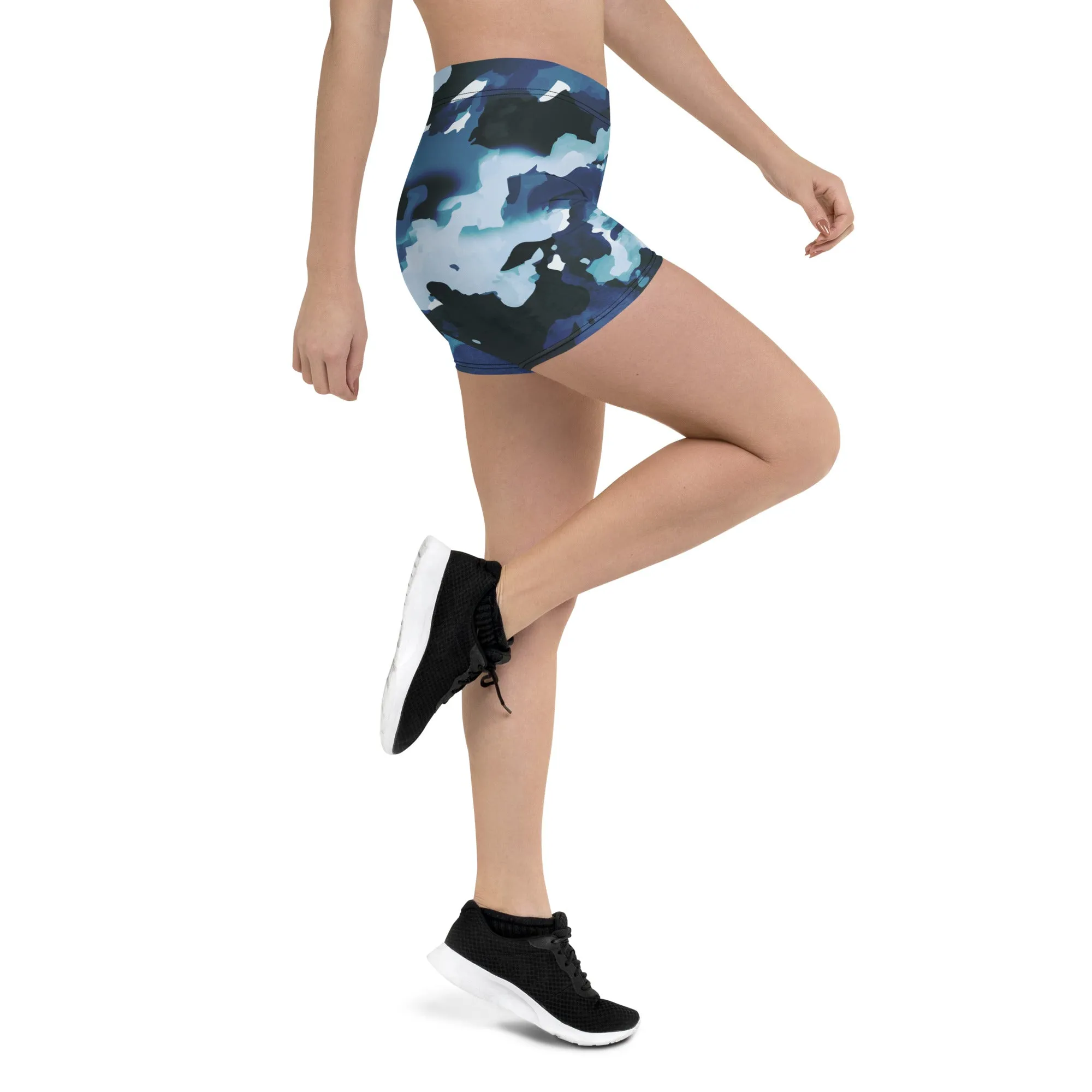 Blue Camo Gym Shorts