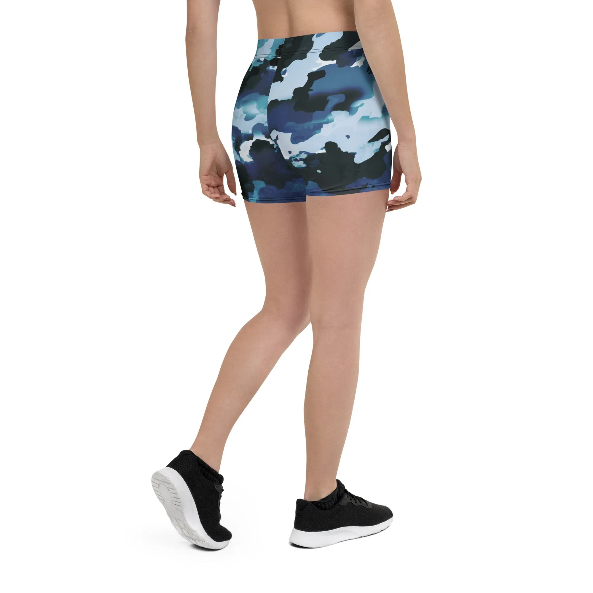 Blue Camo Gym Shorts