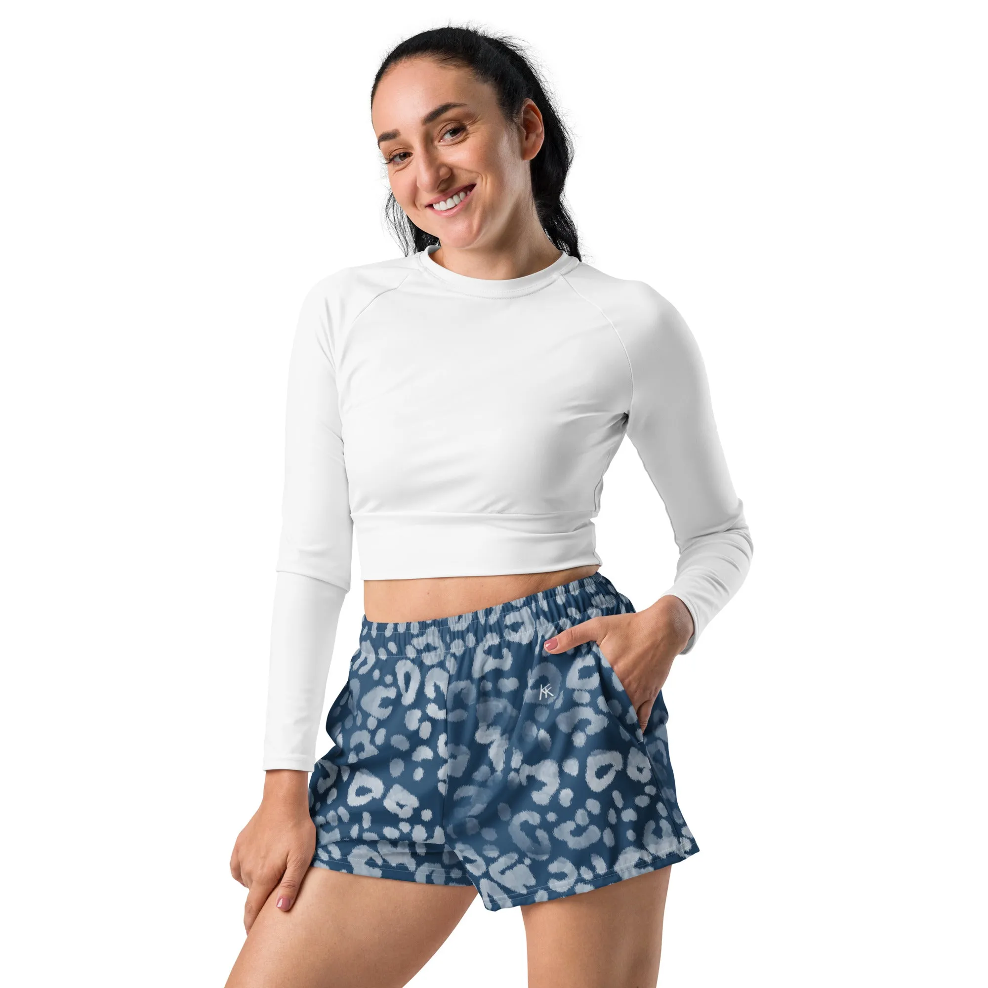 Blue circle Athletic Shorts