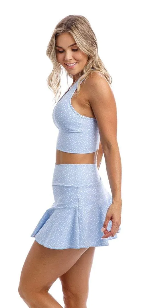 Blue Cloud Star Dust Body Luxe Racer Back Bra