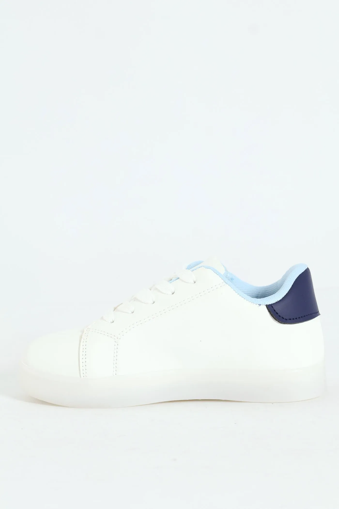 Boys Splatter Light-Up Sneaker - White