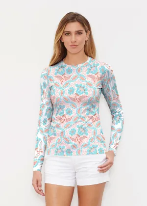 Braided Flower (7932) ~ Long Sleeve Rash Guard