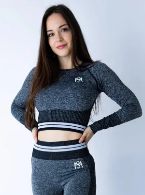 Bright Lines Long Sleeve Dark Grey