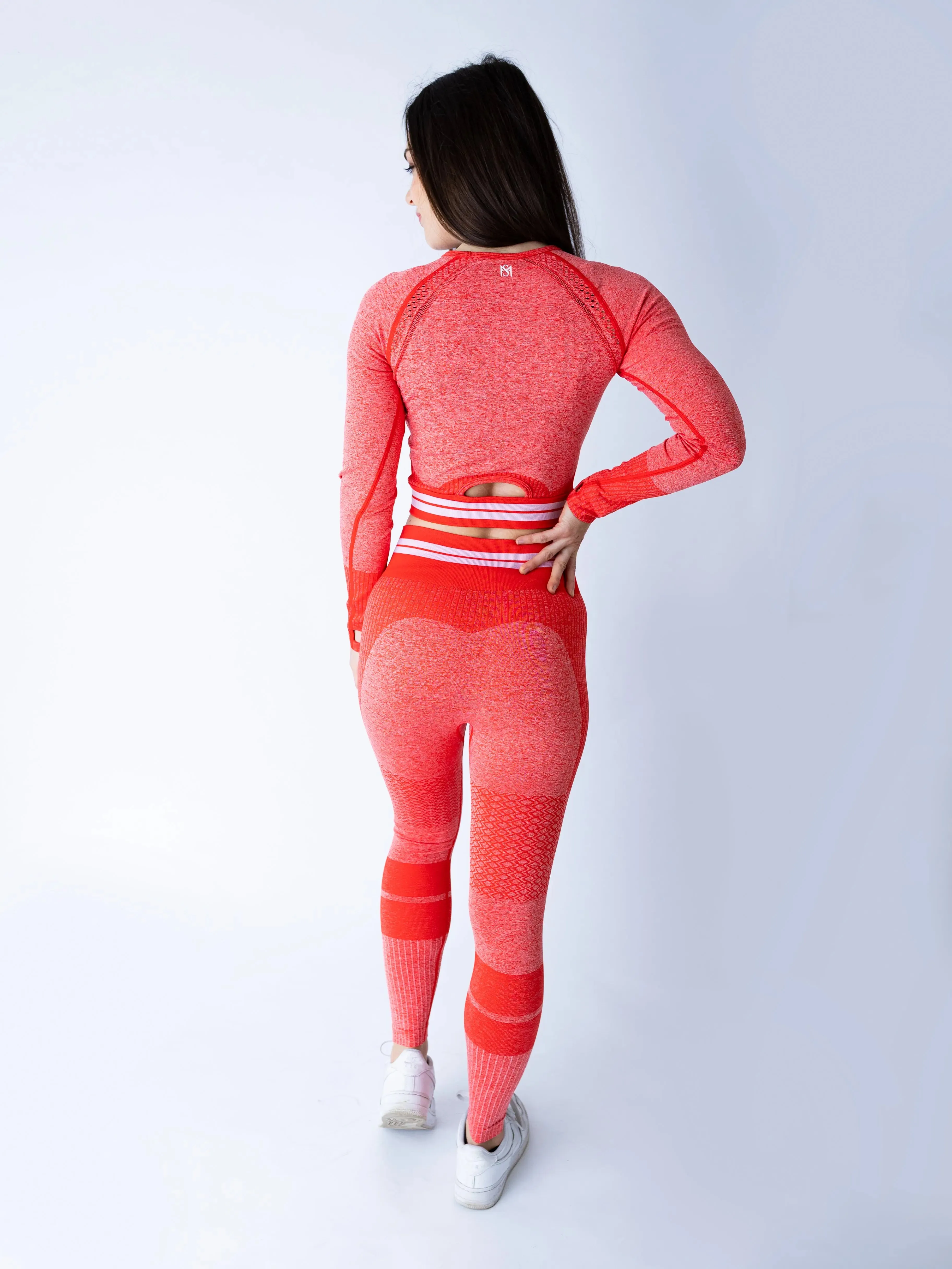 Bright Lines Red Set Long Sleeve