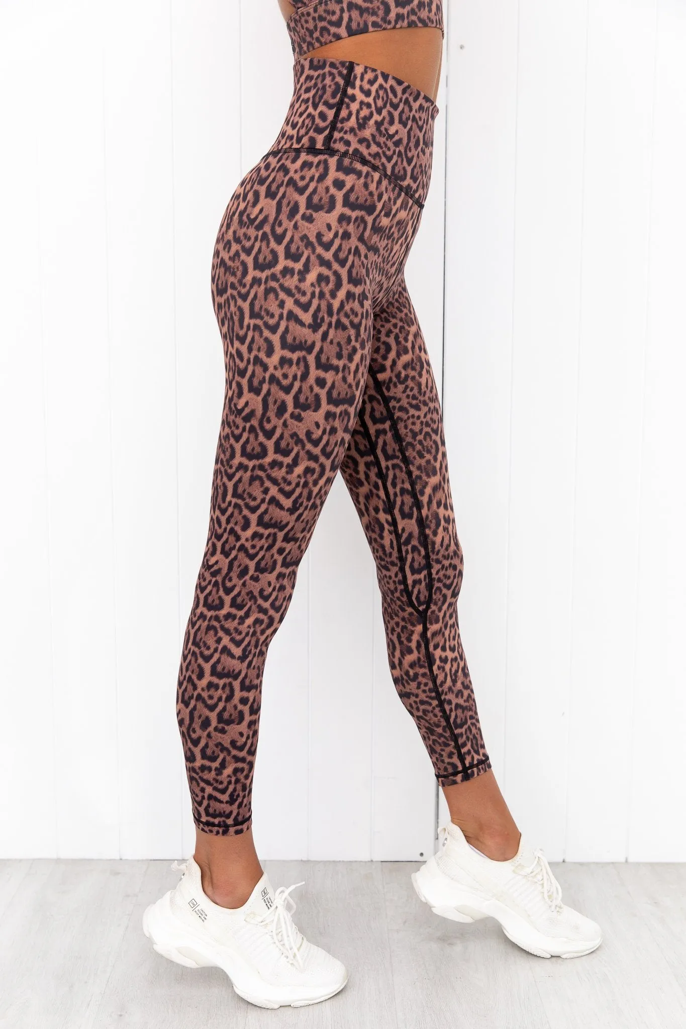Bronze Leopard High Rise Leggings