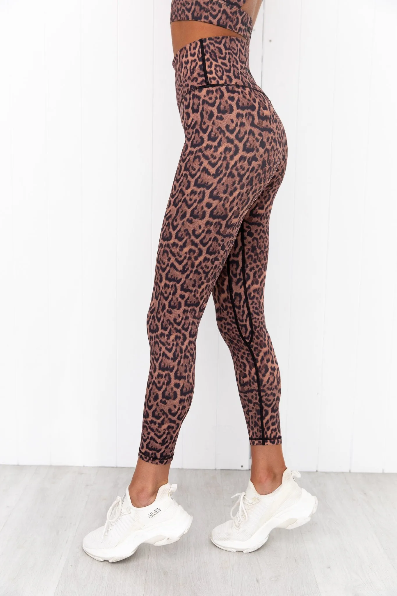 Bronze Leopard High Rise Leggings