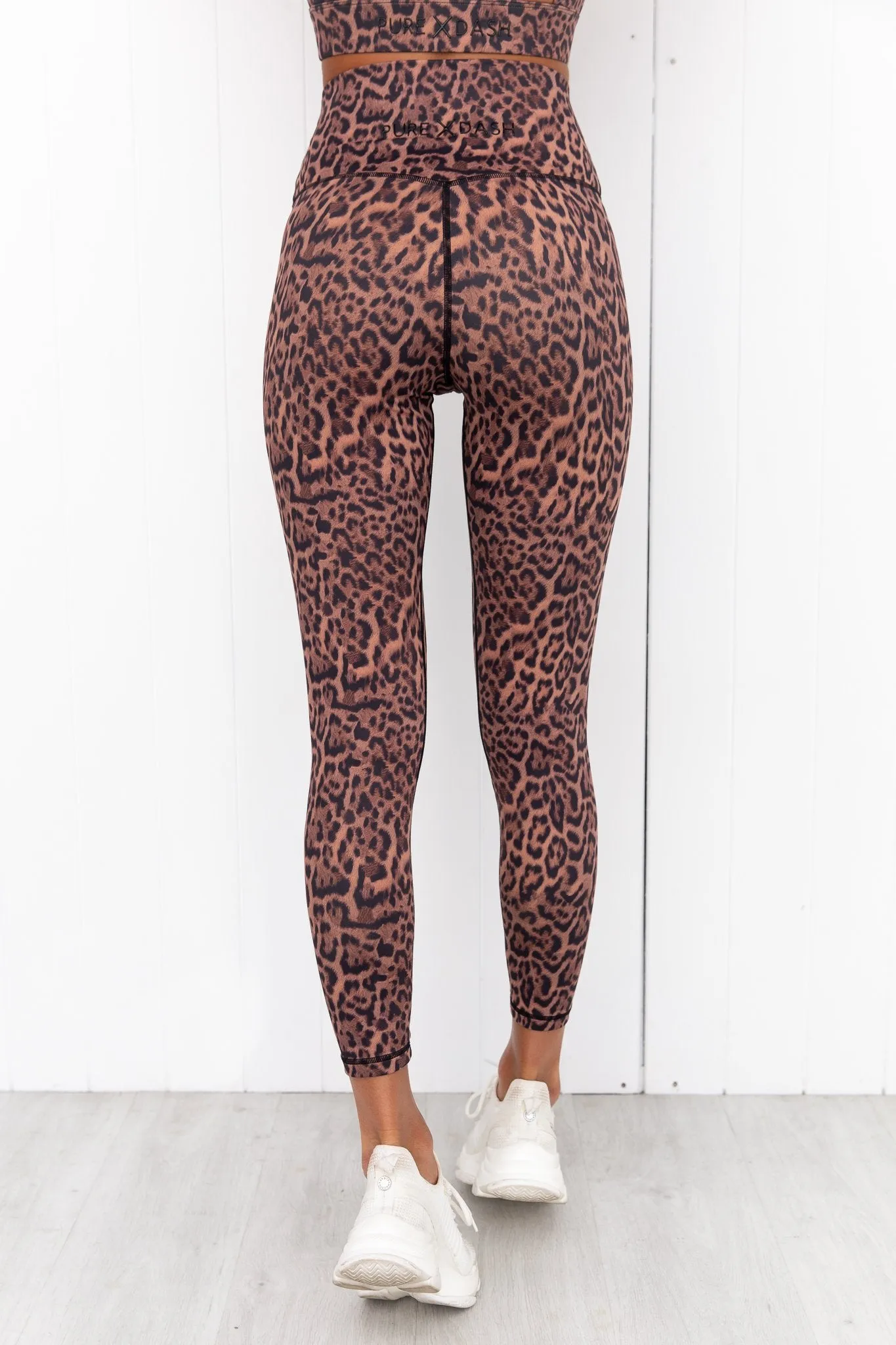 Bronze Leopard High Rise Leggings