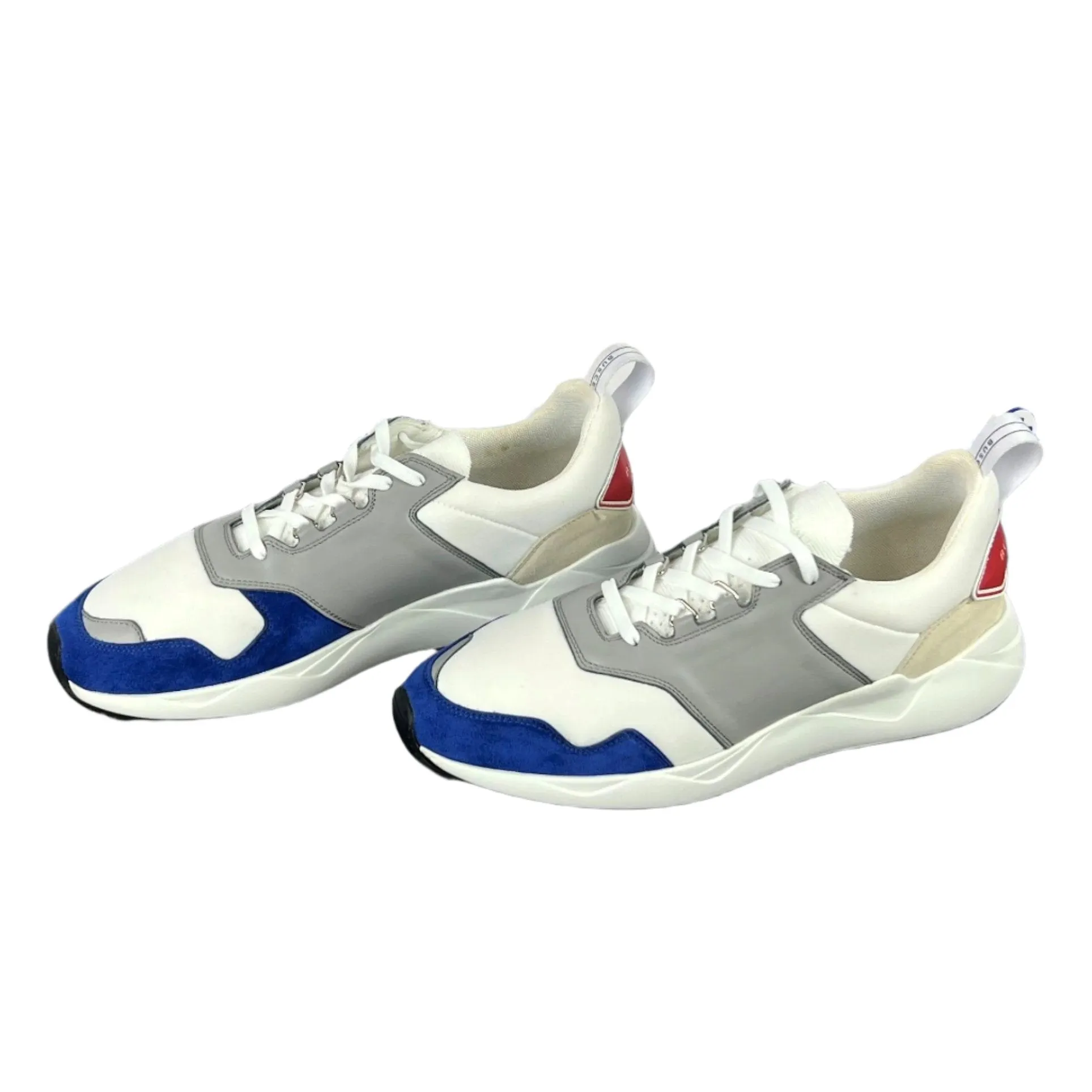 Buscemi Men's Ventura White Trio Leather Sneakers SAMPLE