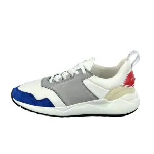 Buscemi Men's Ventura White Trio Leather Sneakers SAMPLE