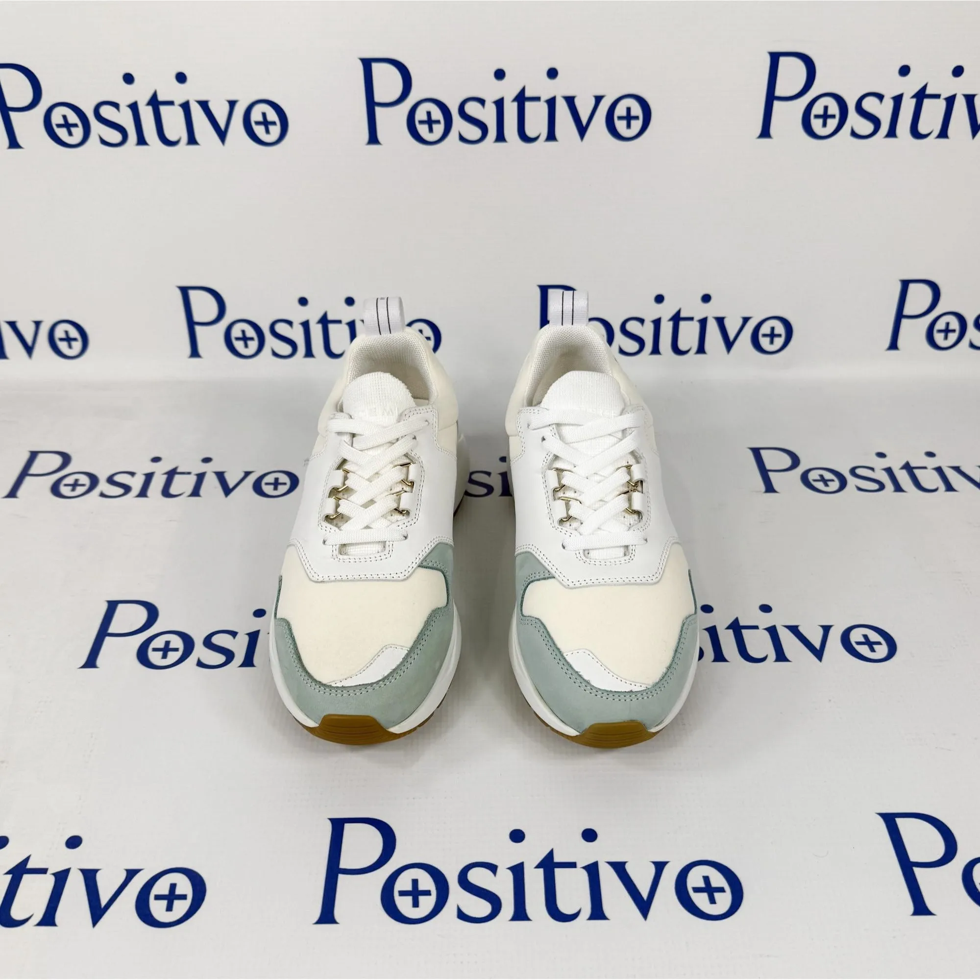 Buscemi Ventura Light Blue Trio Leather Sneakers SAMPLE