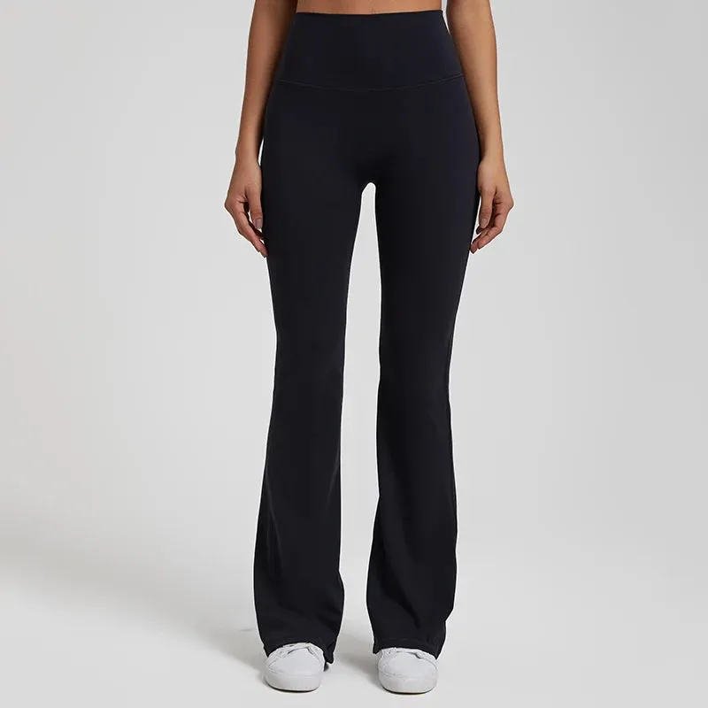 Buttery Soft High Waist Flare Leggings - Full Length Workout Yoga Pants