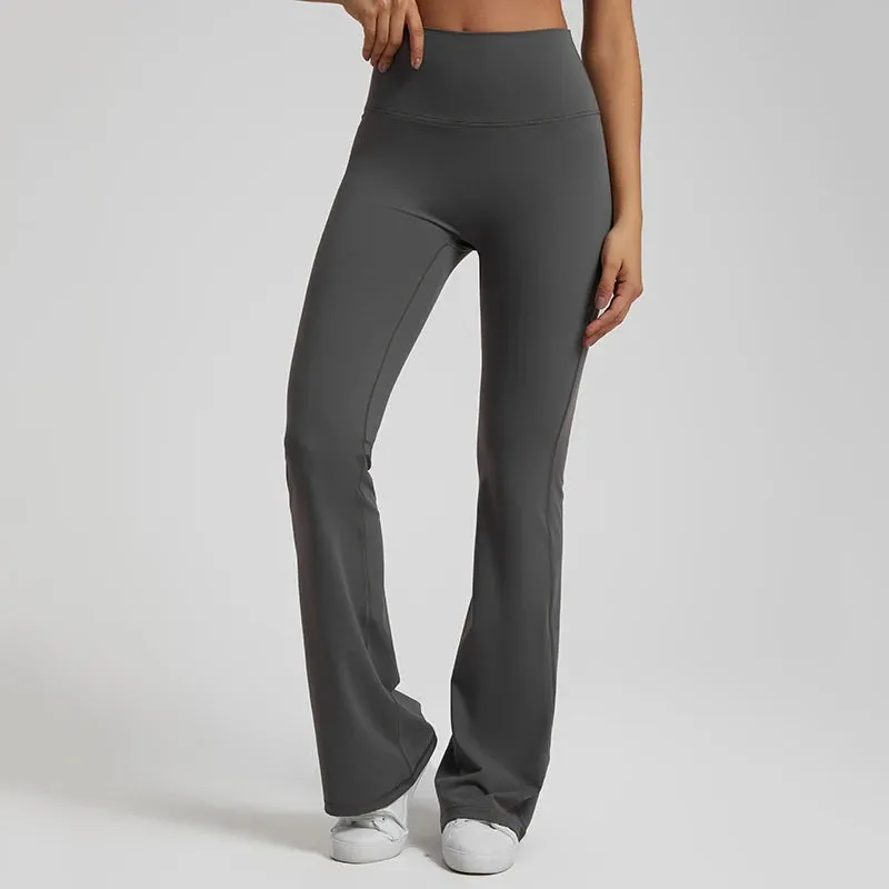 Buttery Soft High Waist Flare Leggings - Full Length Workout Yoga Pants