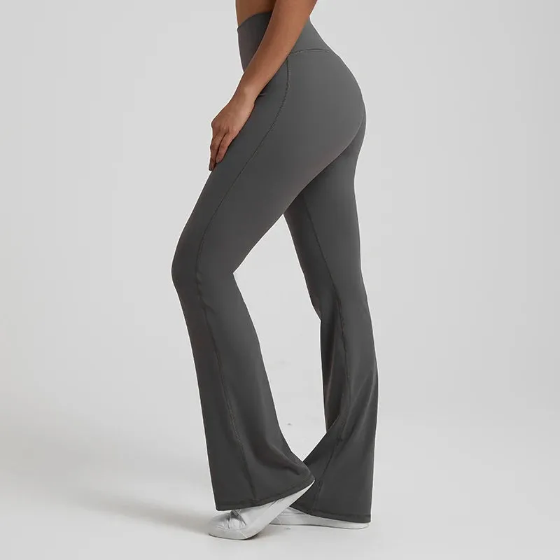 Buttery Soft High Waist Flare Leggings - Full Length Workout Yoga Pants
