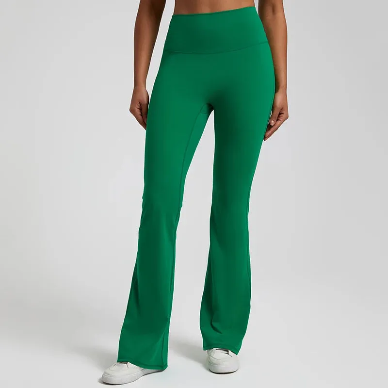 Buttery Soft High Waist Flare Leggings - Full Length Workout Yoga Pants