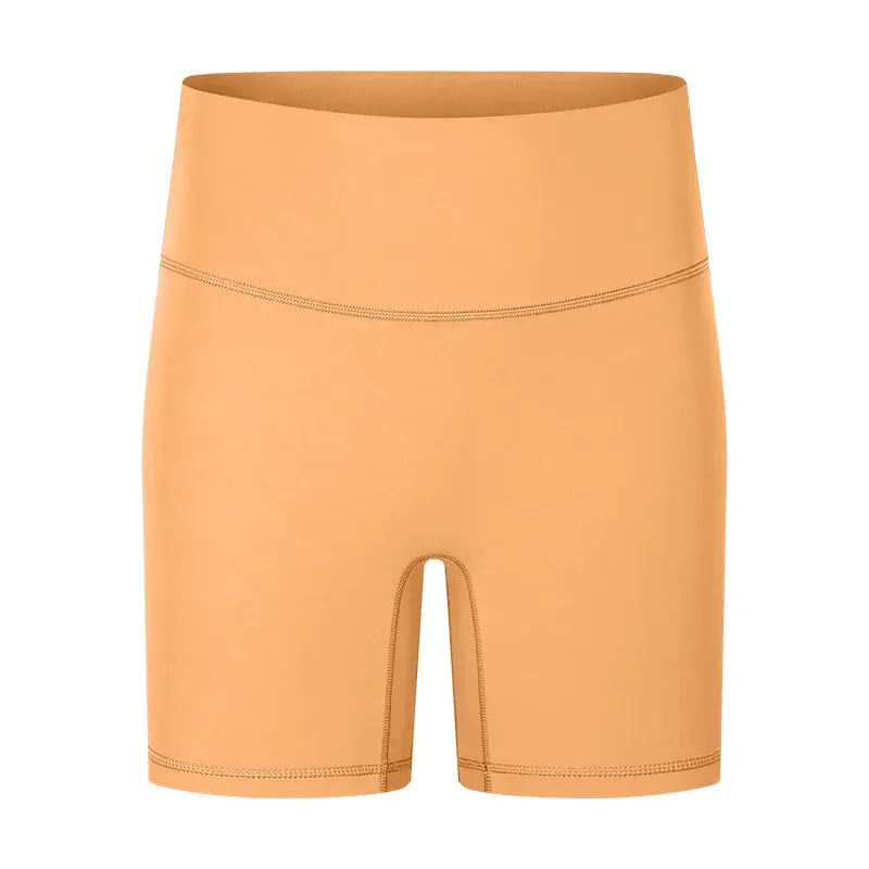 Buttery Soft High Waist Yoga Shorts for Women - Tummy Control Fitness Athletic Workout Running Shorts with Inner Pocket