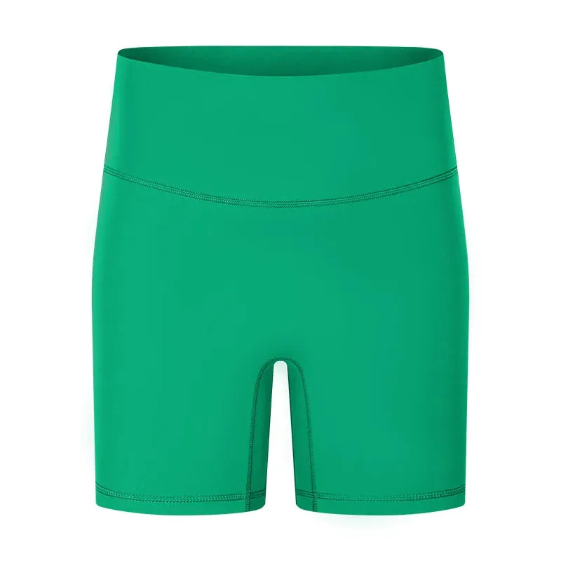 Buttery Soft High Waist Yoga Shorts for Women - Tummy Control Fitness Athletic Workout Running Shorts with Inner Pocket