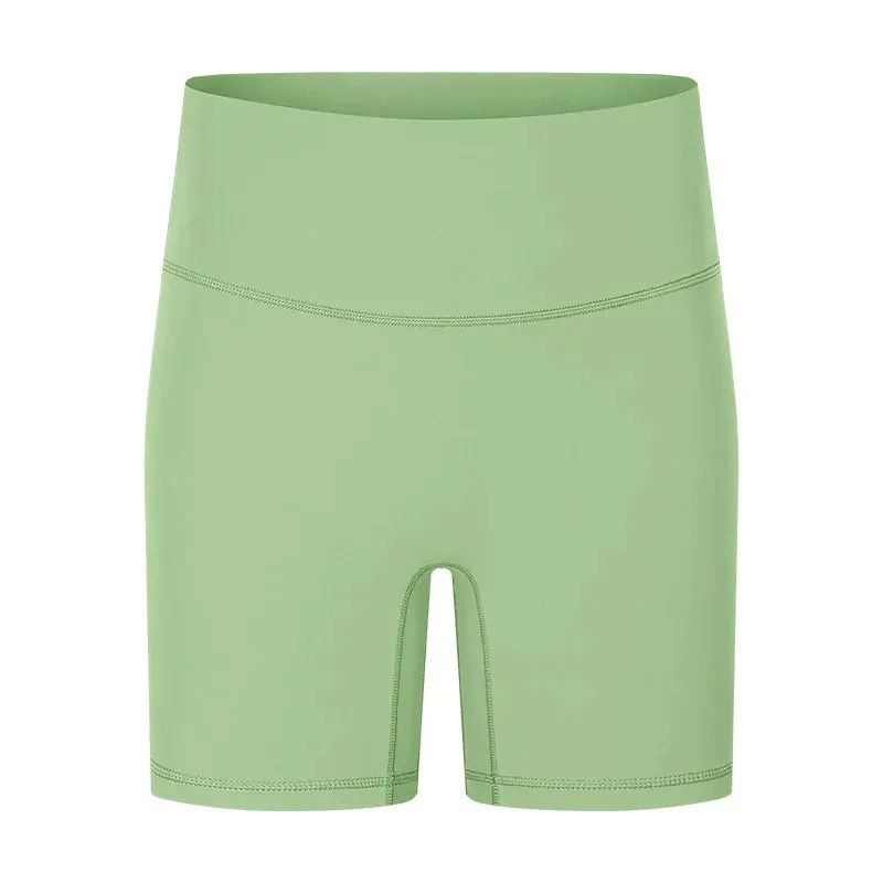 Buttery Soft High Waist Yoga Shorts for Women - Tummy Control Fitness Athletic Workout Running Shorts with Inner Pocket