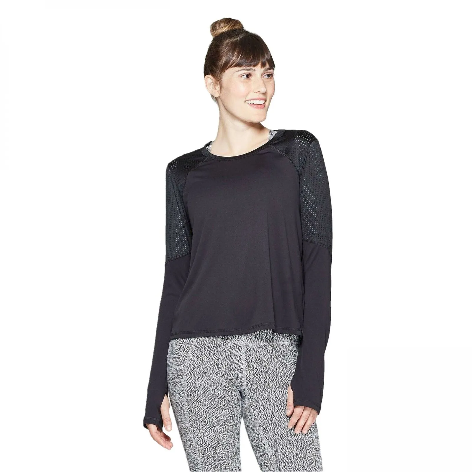 C9 Champion Women's Training Long Sleeve Mesh Open Back Shirt