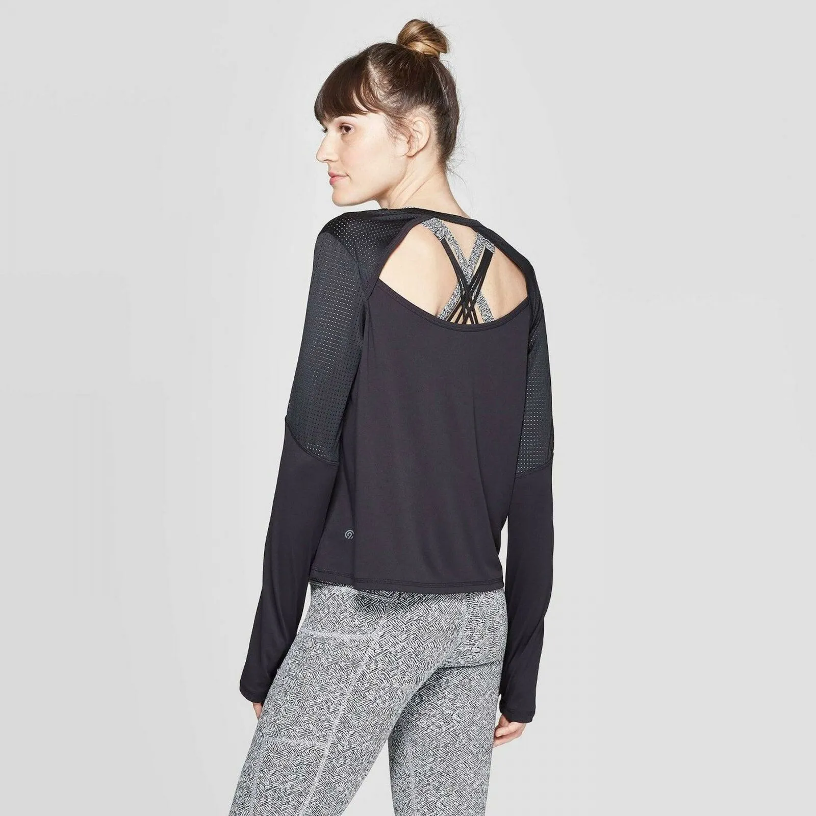 C9 Champion Women's Training Long Sleeve Mesh Open Back Shirt