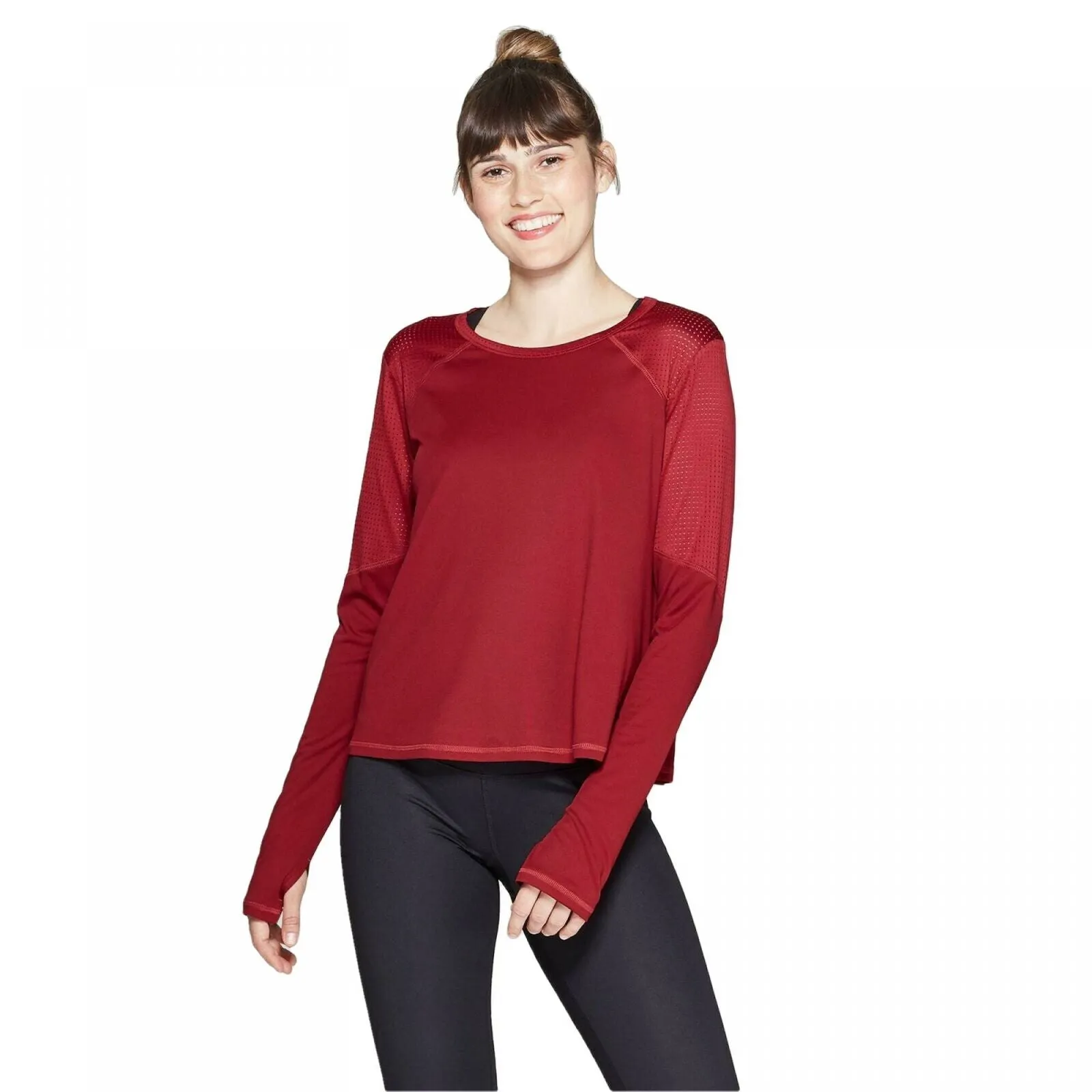 C9 Champion Women's Training Long Sleeve Mesh Open Back Shirt