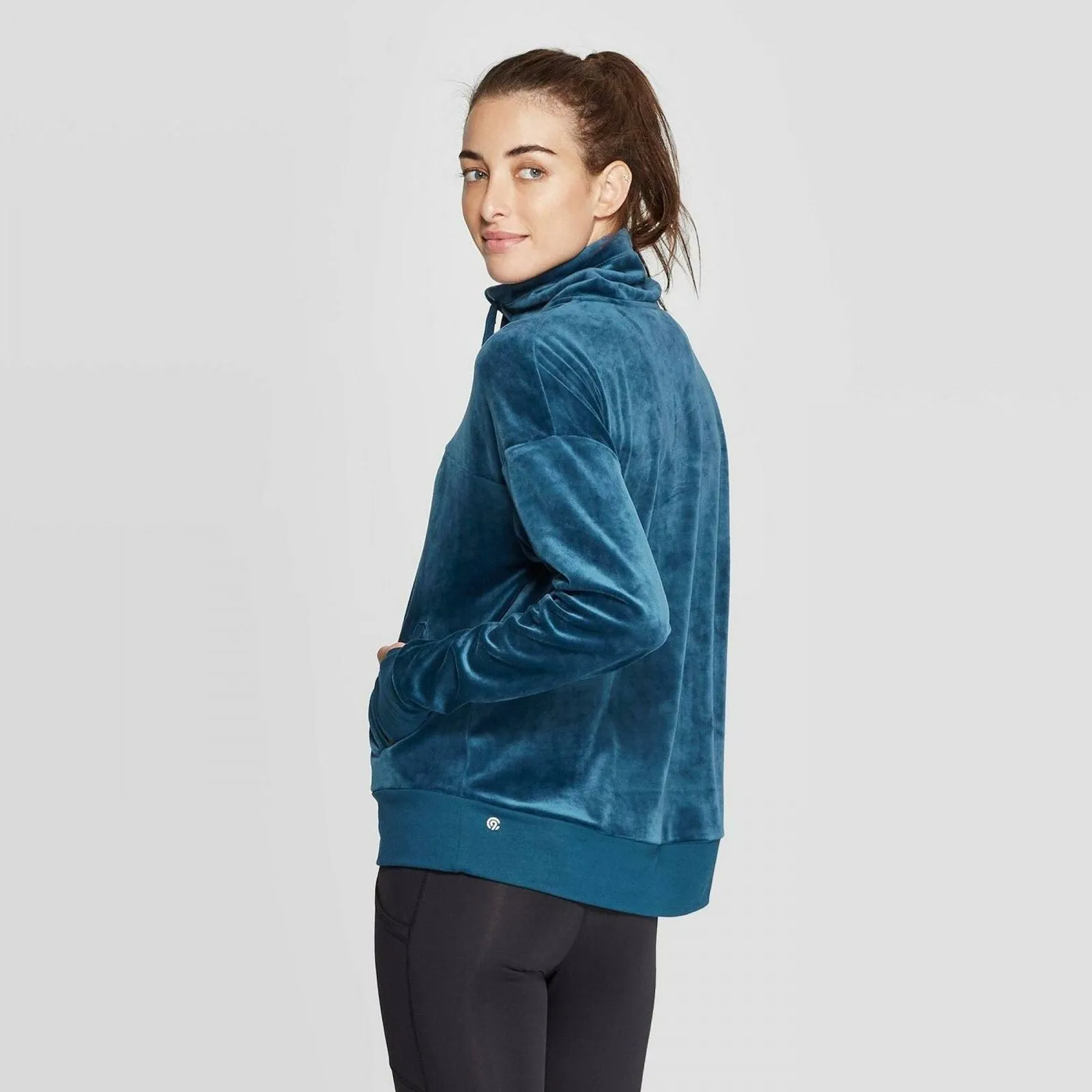 C9 Champion Women's Velour Training Cozy Quarter Zip Pullover