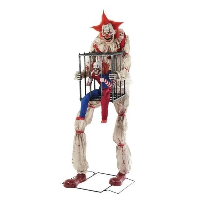 Cagey Clown With Clown In Cage
