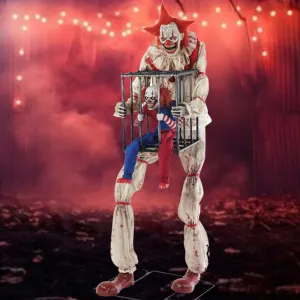 Cagey Clown With Clown In Cage