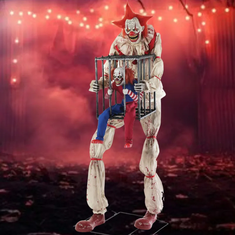 Cagey Clown With Clown In Cage