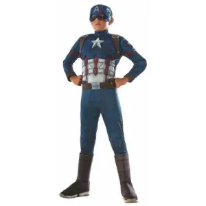 Captain America Cw Deluxe Costume Size 3 5