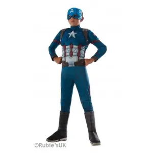 Captain America Cw Deluxe Costume Size S