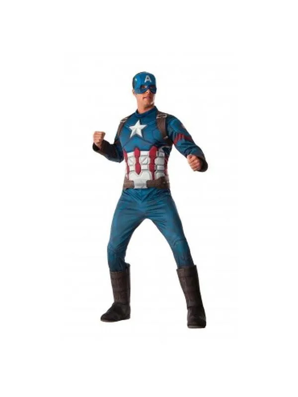 Captain America Deluxe Muscle Chest Size Xl