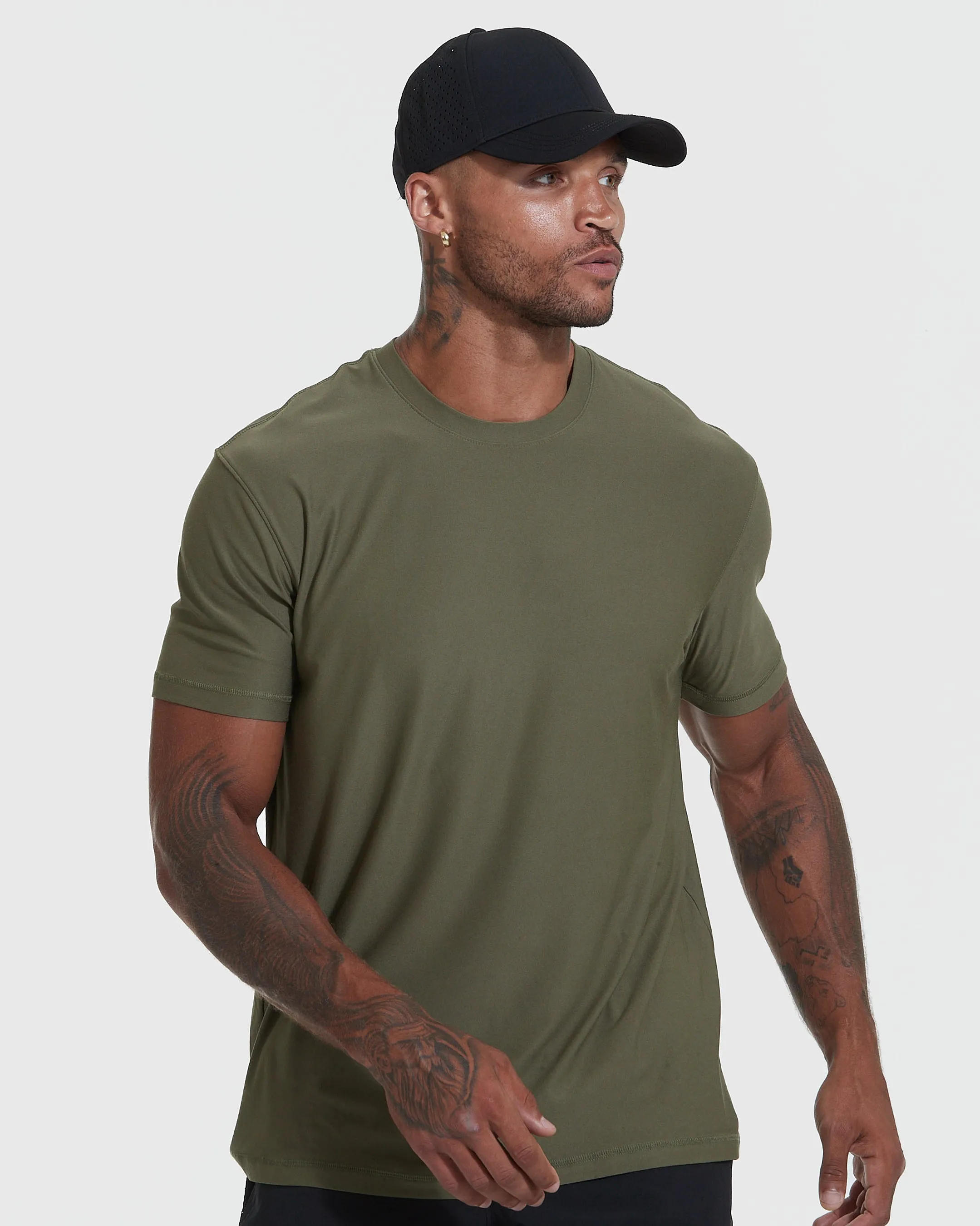 Carbon Green Active Crew and Short 2-Pack