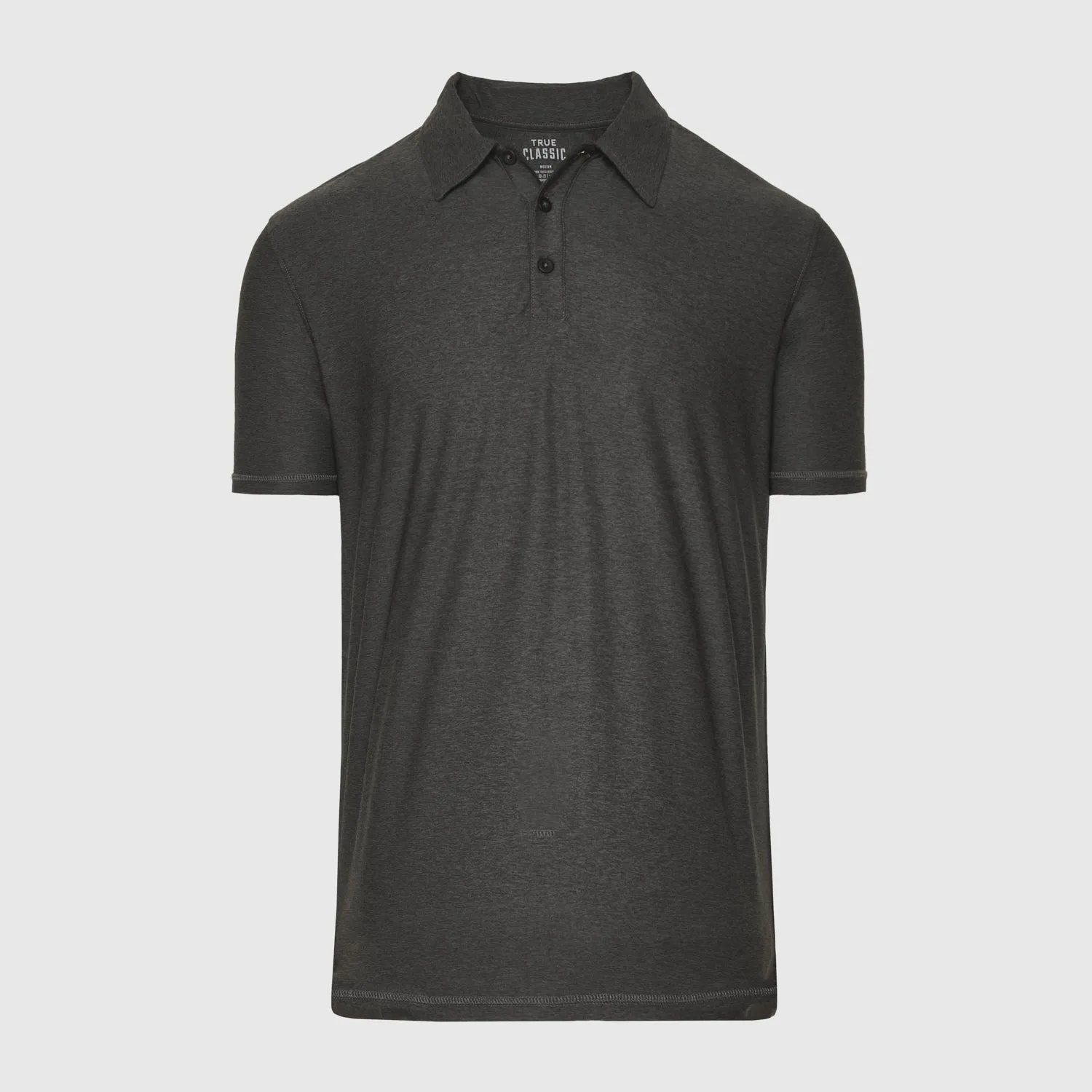 Charcoal Heather Gray Active Short Sleeve Polo