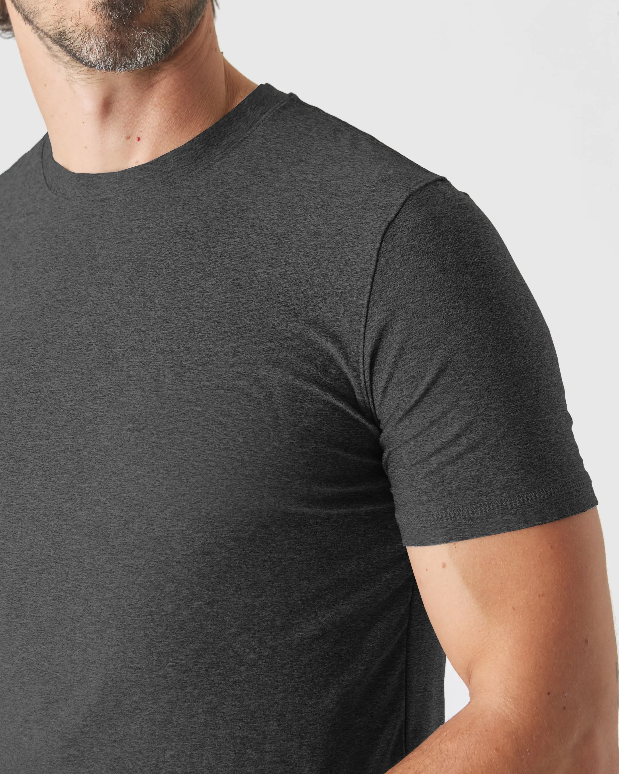 Charcoal Heather Gray Tall Active Crew Neck 2.0
