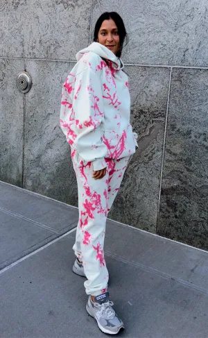 Cherry Pistachio Tie Dye Loungewear Set