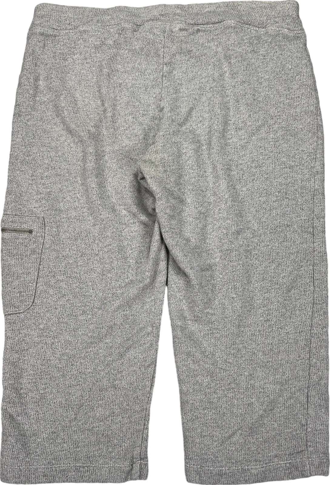 Chico’s Women’s Gray Zenegry Terry Knit Crop Loungewear Sweatpants - 2/US L