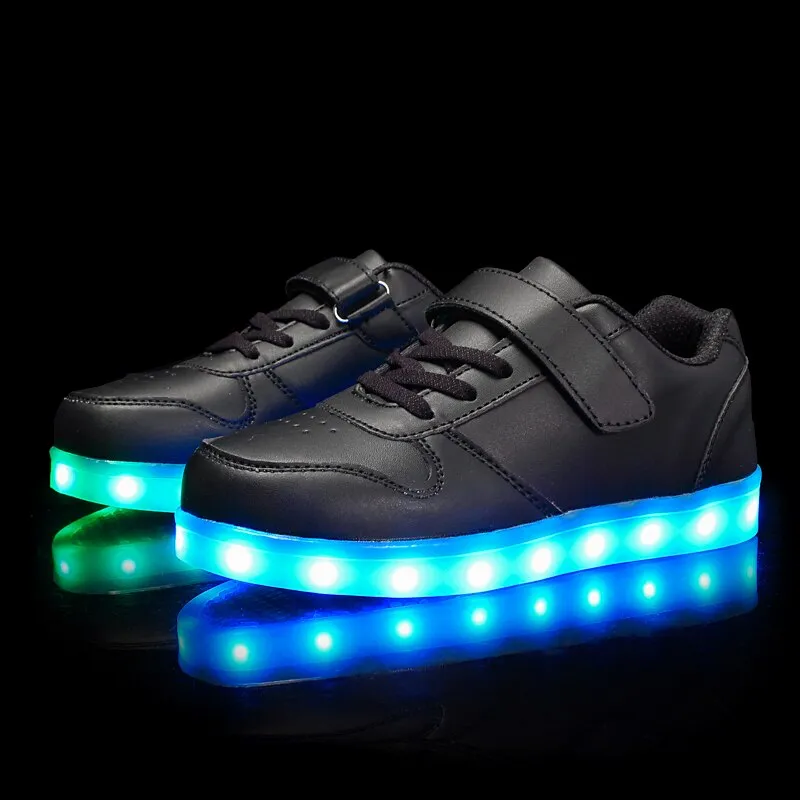 Children Led Shoes Glowing Sneakers Kid Backlight USB Light Up Shoes