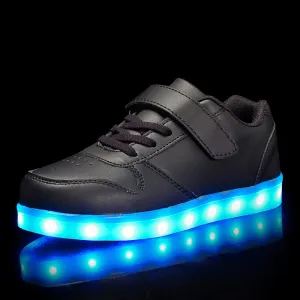 Children Led Shoes Glowing Sneakers Kid Backlight USB Light Up Shoes