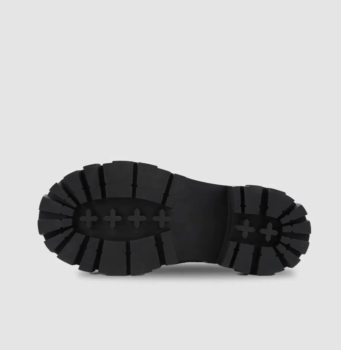 Chunky Sole Lace-Up Leather Shoes