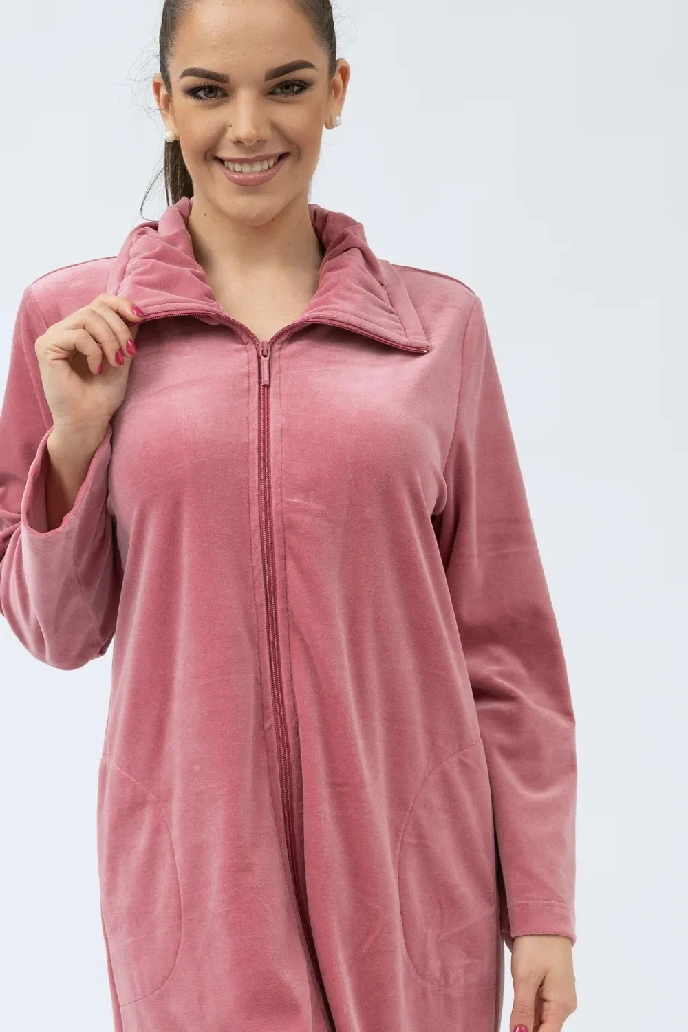 Classic Nicky Velour Women Zip Robe